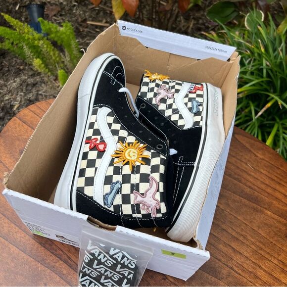 Vans Skateistan Sk8-Hi checkerboard NEW Men’s 11 - Picture 8 of 9